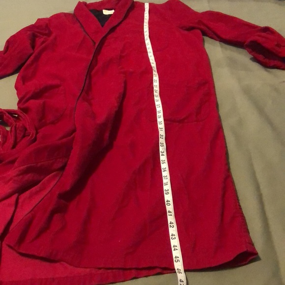 THE BROADWAY red color Corduroy Robe - Picture 12 of 14